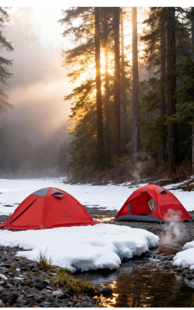 เต็นท์เดินป่า MOUNTAINHIKER รุ่น SZK1259 ขนาด 210X40X110ซม.,สีแดง